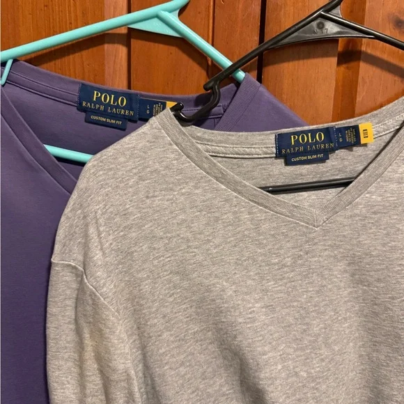 Polo Ralph Lauren V-neck Tees Lot - Picture 2 of 4